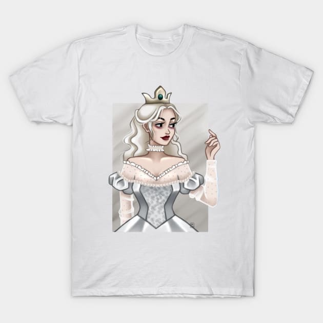 White Queen T-Shirt by Smilla